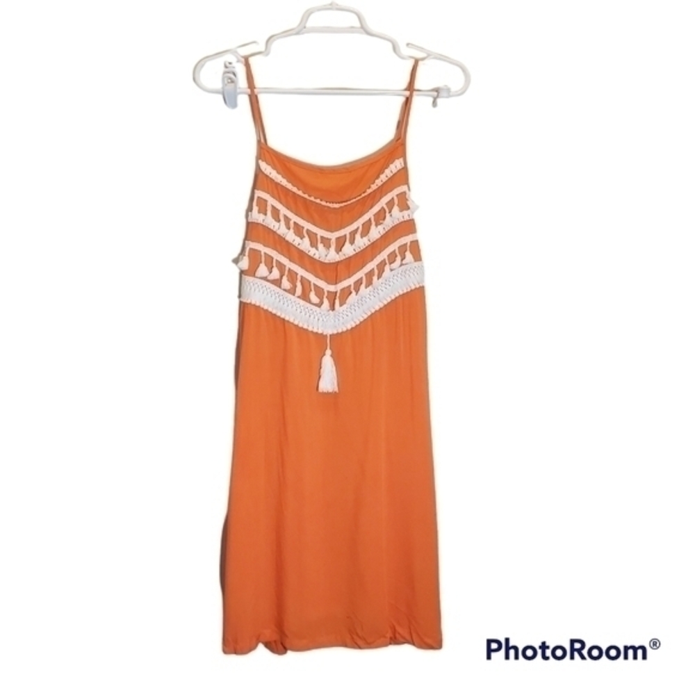 Orange Boho Cover Up/Dress Size S/M